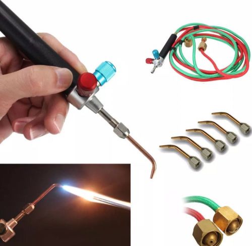 Little Torch Set Jewelry Gas JEWELERS TORCH Full with Accessory 5 Tips Portable