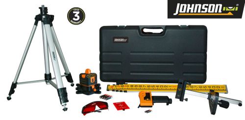 Johnson 40-6512 manual-leveling rotary laser system - free shipping! for sale