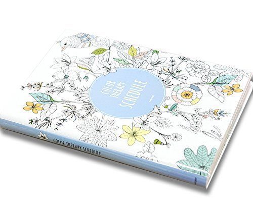 Color Therapy Coloring Books Monthly Weekly Daily Planners Academic Planner