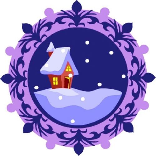 30 Custom Snowy Night Art Personalized Address Labels