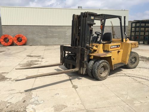 Caterpillar P70 Diesel forklift 15,000 lb Pneumatic Forklift