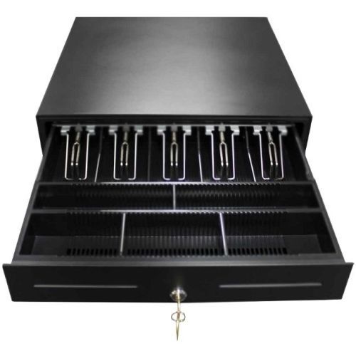 New adesso mrp-cd18 18 pos cash drawer with removable tray 18in rj12 mrpcd18 for sale