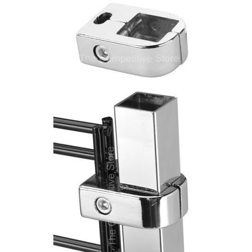 Gridwall Grid Connector To Square Tubing - Chrome - 6 Pieces