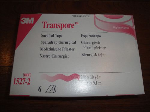 NEW 3M Transpore surgical tape 2&#034; 6rl/bx #1527-2