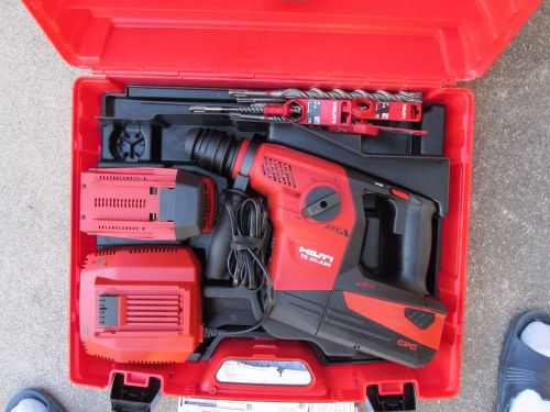 Hilti TE 30-A36 Cordless Combihammer W/ 2 Batteries Charger Case huge kit  (591)