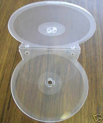 200 DOUBLE BINDING CLEAR CD/DVD CLAMSHELL CASES   SF18