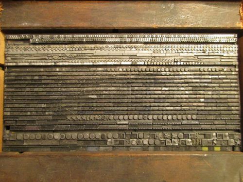 Letterpress Lead Type Dingbats, Perforated Rule, Sundries  H56