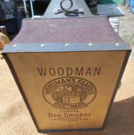 WOODMAN BEE SMOKER  FUNCTIONS LITTLE USED BEEKEEPING WOODMAN&#039;S BEE-WARE