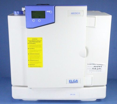 Elga Medica 15BP DV 25 Reverse Osmosis Lab Water Filter with Warranty