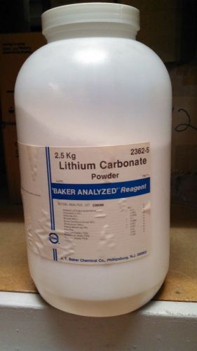 Lithium Carbonate, Powder, Reagent, ACS, 2.5kg