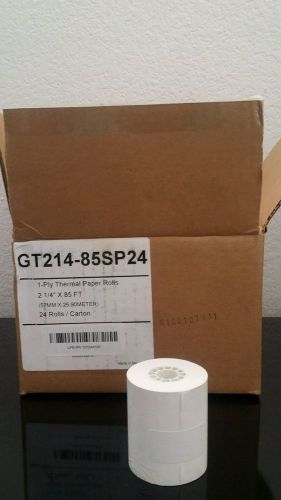 Thermal Receipt Paper Rolls, 2-1/4in X 85 FT 23 Pack GT214-85SP24