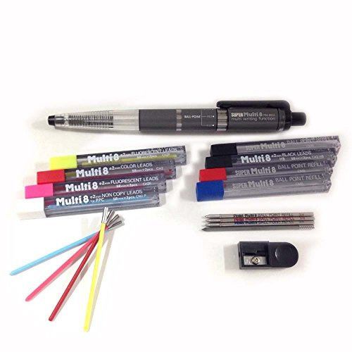 Pentel Super Multi 8 Set Ballpoint Pen &amp; Mechanical Pencil PH803ST