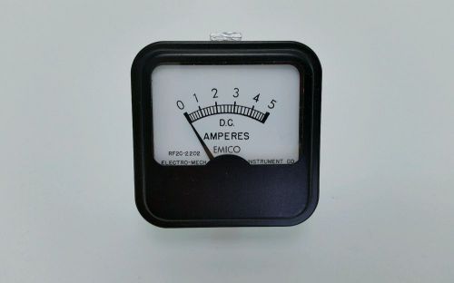 Emico RF 2C-2202 DC Amperes Gauge. Works Great with HO Train Layouts