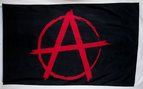 Anarchy A Symbol Flag 3&#039; X 5&#039; Deluxe Indoor Outdoor Banner