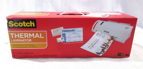 NEW Scotch Thermal Laminator 3M Starter Pouches TL902 9&#034;