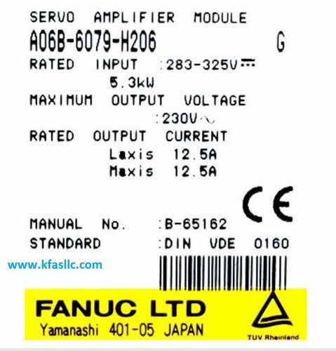 Fanuc Servo Amplifier A06B-6079-H206 or A06B6079H206 REPAIR SERVICE