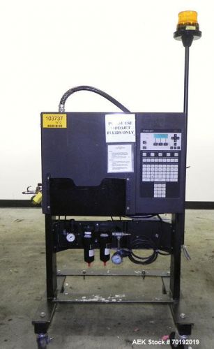 Used- VideoJet Model 37e Ink Jet Coder. Machine is capable of printing at speeds