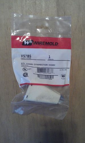 Wiremold v5785 ivory steel comb combination connector new for sale