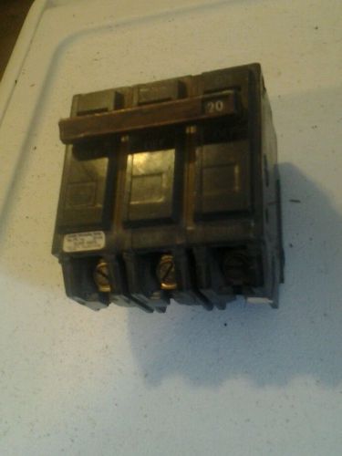 GE THQB CIRCUIT BREAKER THQB32020 20AMP 240VOLT 3POLE bolt on