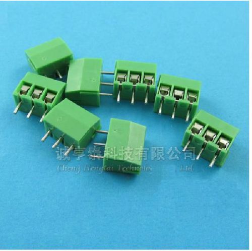 20pcs 3.5mm Pitch 3 pin Straight Pin PCB Screw Terminal Blocks Connector NEW