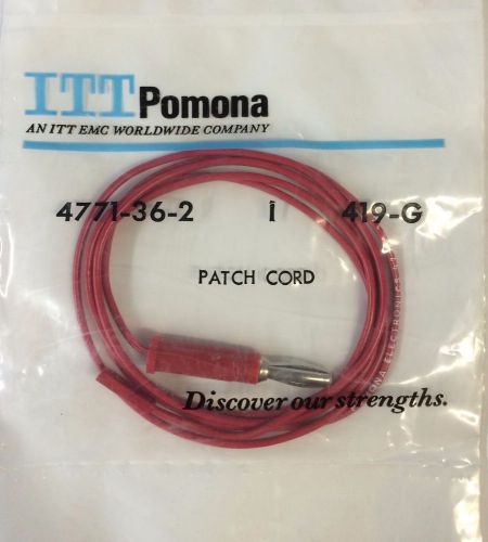 NIB Pomona 4771-36-2 Patch Cord