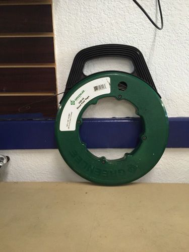 Greenlee 438-10 steel fish tape, 125&#039; x 1/8&#034; x 0.060&#034; great condition for sale