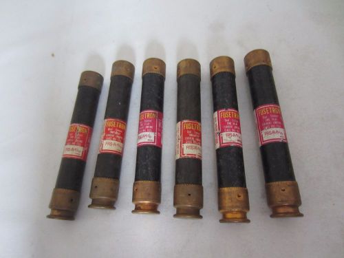 Lot of 6 Bussmann Fusetron FRS-R-6/10 Fuses 0.6A 0.6 Amps Tested