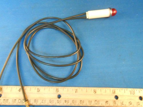 1010B12  INDUSTRIAL DEVICES LIGHT RED LENS  LENGTH:0.87/DIA:0.43-2 WIRE 28&#034; NOS