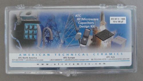 Atc rf/microwave capacitors design kit 3 - 100a series 10 to 100 pf for sale