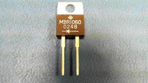 50-pcs diode/rectifier schottky 60v 10a gen semi mbr1060 1060 for sale