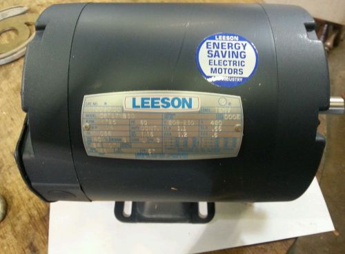 LEESON C6T17NB1D 1/4 HP, 208-230/460 VOLTS, 1725 RPM, 3 PHASE MOTOR