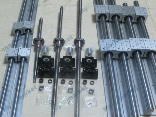 Ballscrew RM1605-400/850/900+3sets SBR rails and blocks + 2BK/BF 12 +3Cable drag