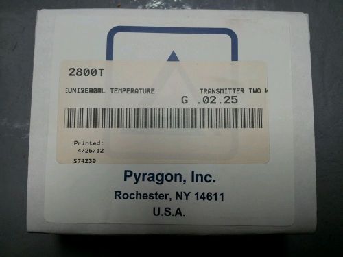 &#034;NIB&#034; Pyragon 2800T,two wire temperature transmitter
