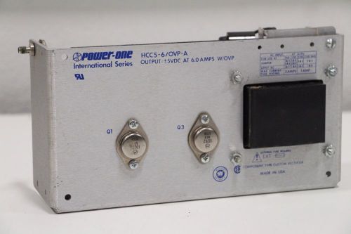 Power One HCC5-6 / OVP-A Power Supply International Series 5VDC @ 6.0Amps W/OVP