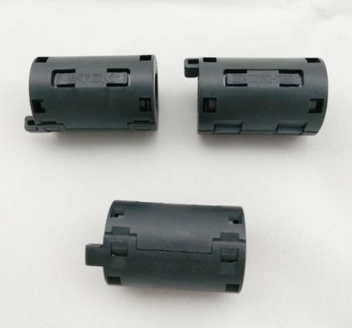 10pcs 11mm Black TDK Clipon RFI EMI Filter Cable Snap Around Ferrite New