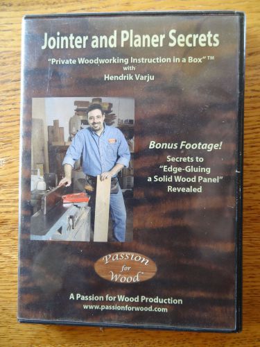 &#034;Jointer and Planer Secrets&#034; Passion for Wood DVD