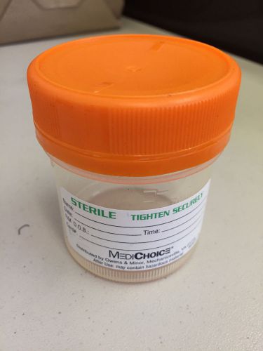 12qty MEDICHOICE 90ML STERILE URINE COLLECTION SPECIMEN CONTAINER LAB 03027-TN