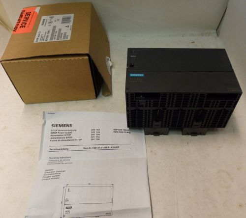 Siemens sitop power 10 6ep1334-1sho1 power supply din 41752 e230,120 g24/10rg for sale
