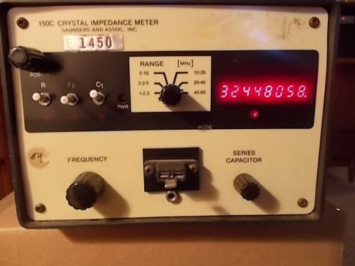 Saunders 150C,Crystal impedance meter, 1 to 60Mhz, see what it does.