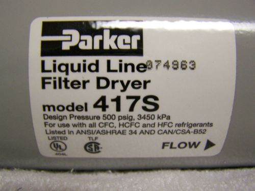 Parker liquid line filter dryer model 417s for sale
