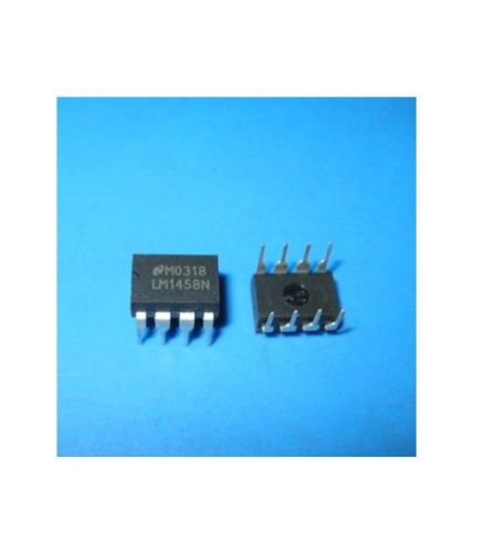 10pcs lm1458n lm1458 1458 ic dual operational amplifier for sale