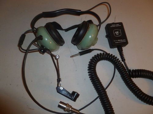 David Clark H3340 Two Way Radio Headset w C3002 Adapter a