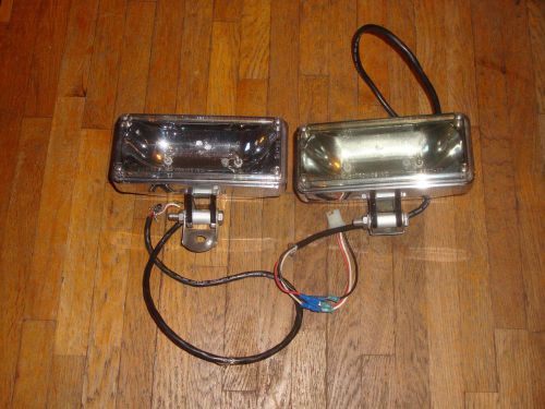 2 good working tomar strobe lights rect-37 model 2060-lc preemption emitter head