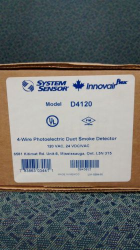 4-Wire Photoelectric Duct Smoke Detector. System Sensor #D4120