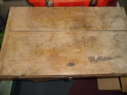 ANTIQUE JAPANESE WW11 TONO TAP &amp; DIE SET WOODEN LAYERED BOX