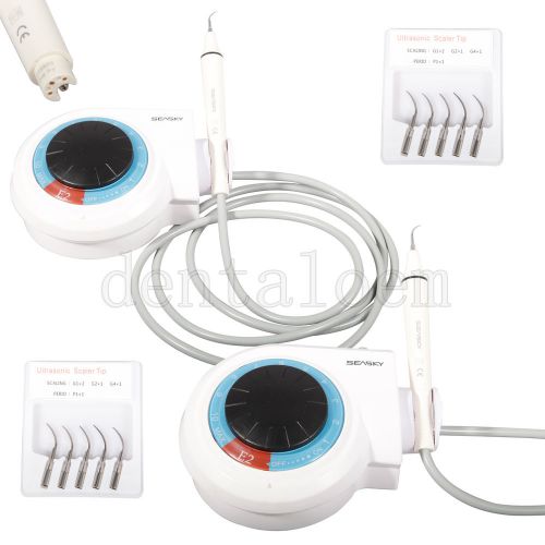 2 x ems style ultrasonic piezo scaler dental equipment + detachable handpiece for sale