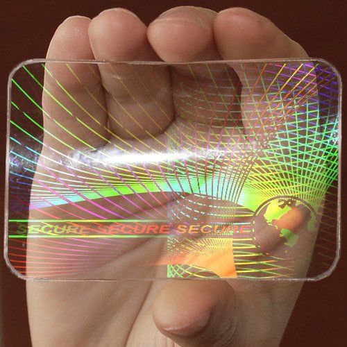 5 ID Cards Security Hologram Overlay Stickers Micro Secure Technology SHID 09