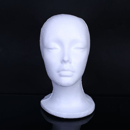 New STYROFOAM MANIKIN display hat 26cm height 53cm Head Circumference