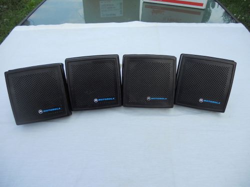 Lot of 4 Motorola HSN1000B 6-Watt Amplified External Speaker Two-Way Ham Radio