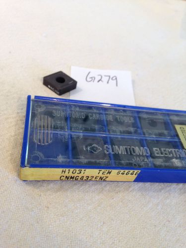 10 new sumitomo cnmg 432-enz carbide inserts.grade: ac10g. {g279} for sale